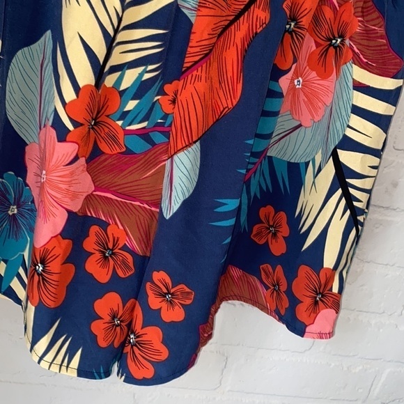 Shein tropical shorts 2xl curve floral pull on - Picture 2 of 5